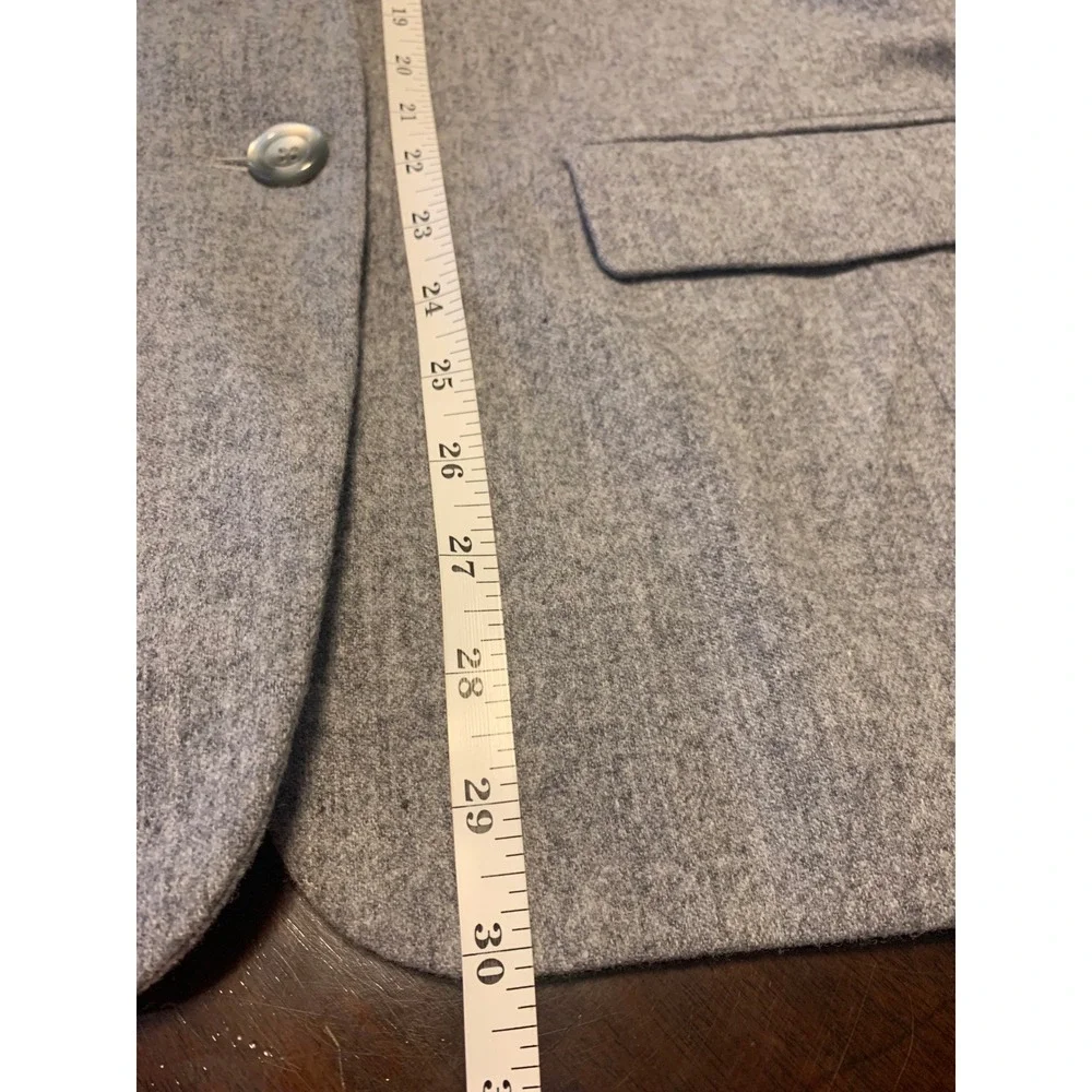 Vintage‎ Pendleton Classic Grey 100% Virgin Wool Blazer Size 14